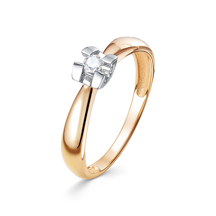 Кольцо, золото, бриллиант, 3793-110